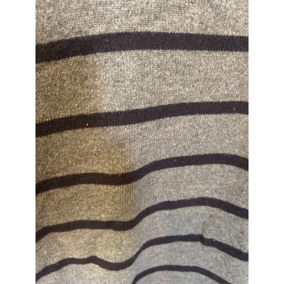 Express Mens Lambs Wool Tan & Black Striped Crewneck Sweater Size XL Vintage Y2K - Picture 4 of 6